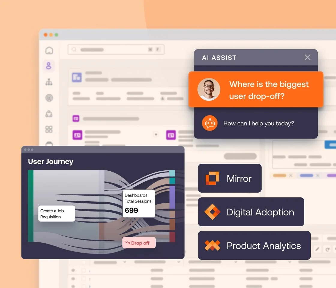One Platform for Adoption, Product Analytics, and Training​